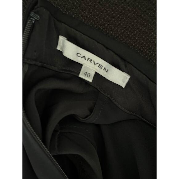 Women's Carven Black long sleeve  shirt dress with button on top Size EU 40/US 8 - Picture 3 of 6